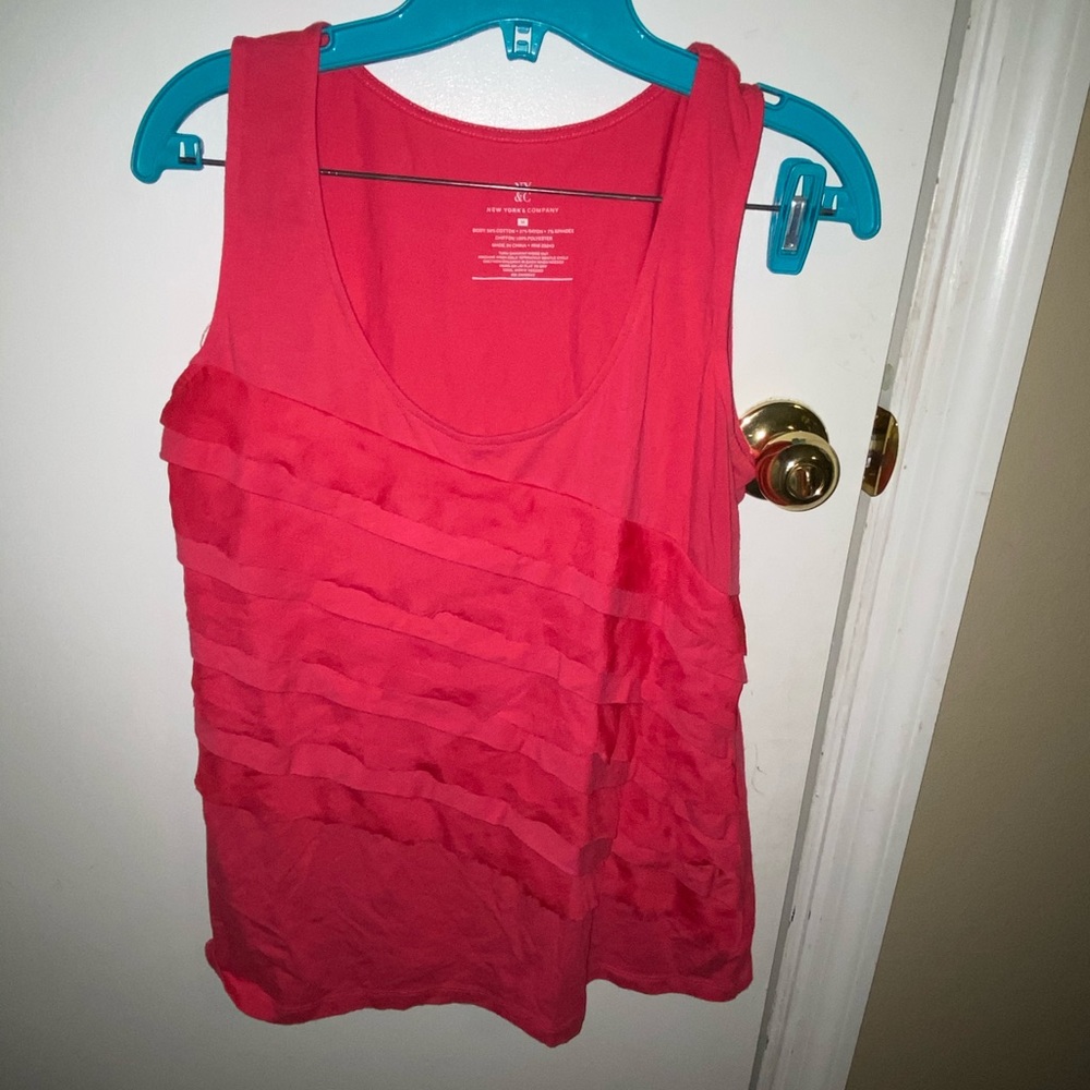 New York & Company Pink Tank Top Medium -SOLD
